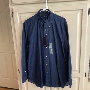 Men’s Nautica Indigo Oxford Size M